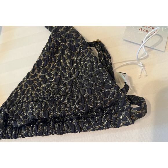 ANDIE Swim - The Tropez Top - Black & Gold - Size M - NWT - Picture 5 of 7